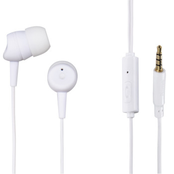 Hama Basic4Phone Zestaw słuchawkowy Przewodowa Douszny Połączenia muzyka Biały