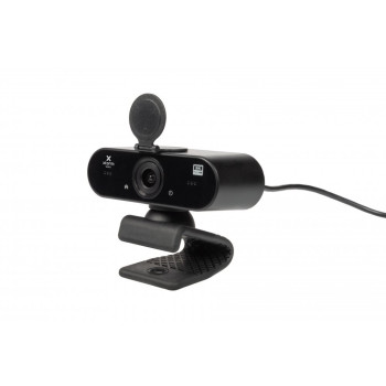 Xtorm Worx QuadHD 2K Webcam+Tripod kamera internetowa USB Czarny