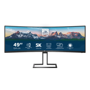 Philips 498P9 00 monitor komputerowy 124 cm (48.8") 5120 x 1440 px LCD Czarny