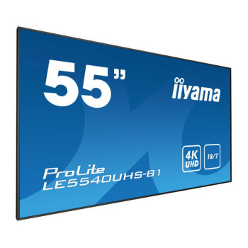 iiyama LE5540UHS-B1 Digital signage display 138,7 cm (54.6') LED 350 cd m² 4K Ultra HD Czarny Android 18 7