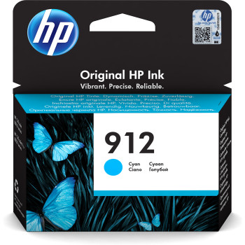 HP 912 oryginalny wkład atramentowy błękitny