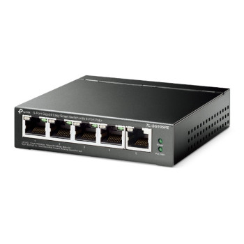 TP-Link TL-SG105PE łącza sieciowe Zarządzany L2 Gigabit Ethernet (10 100 1000) Obsługa PoE Czarny