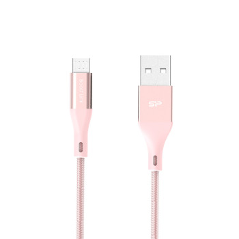 Silicon Power LK30AB kabel USB 1 m USB A Micro-USB B Różowy