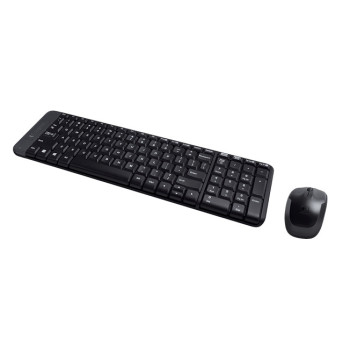 Logitech Wireless Combo MK220 klawiatura Dołączona myszka RF Wireless QWERTY Angielski Czarny