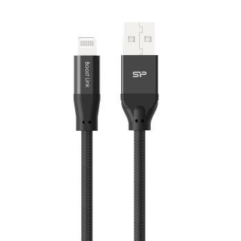 Silicon Power SP1M0ASYLK35AL1K kabel USB 1 m USB 2.0 USB A USB C Lightning Czarny