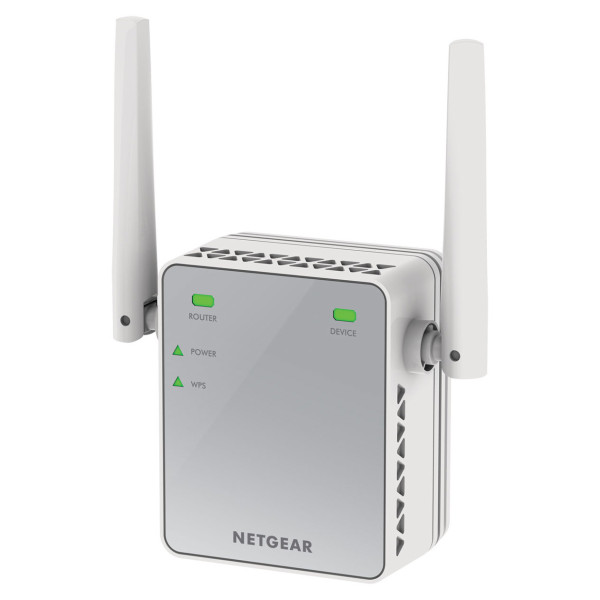 NETGEAR EX2700-100PES przedłużacz sieciowy Wzmacniacz sieciowy Biały NETGEAR EX2700-100PES przedłużacz sieciowy Wzmacniacz sieciowy Biały