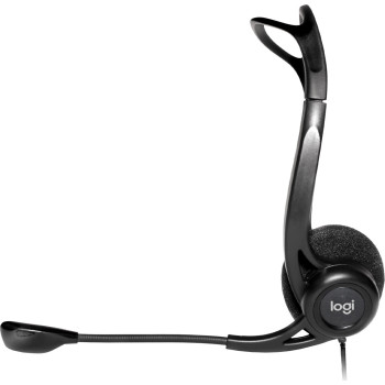 Logitech 960 Zestaw słuchawkowy Przewodowa Opaska na głowę Połączenia muzyka USB Typu-A Czarny