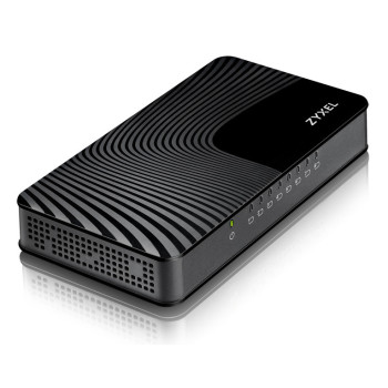 Zyxel GS-108S v2 Nie zarządzany Gigabit Ethernet (10 100 1000) Czarny
