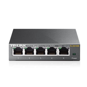 TP-Link TL-SG105E Zarządzany L2 Gigabit Ethernet (10 100 1000) Czarny
