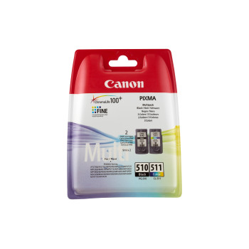 Canon 2970B010 nabój z tuszem 2 szt. Oryginalny Standardowa wydajność Czarny, Cyjan, Purpurowy, Żółty