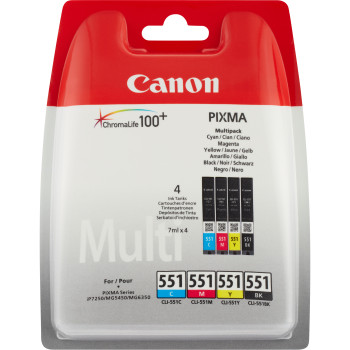 Canon 6509B009 nabój z tuszem 4 szt. Oryginalny Standardowa wydajność Czarny, Cyjan, Purpurowy, Żółty