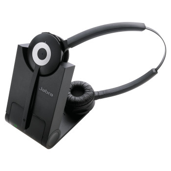 Jabra PRO 930 Duo MS Zestaw słuchawkowy Bezprzewodowy Opaska na głowę Biuro centrum telefoniczne Czarny