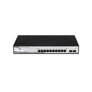 D-Link DGS-1210-10 łącza sieciowe Zarządzany L2 Gigabit Ethernet (10 100 1000) 1U Czarny, Szary