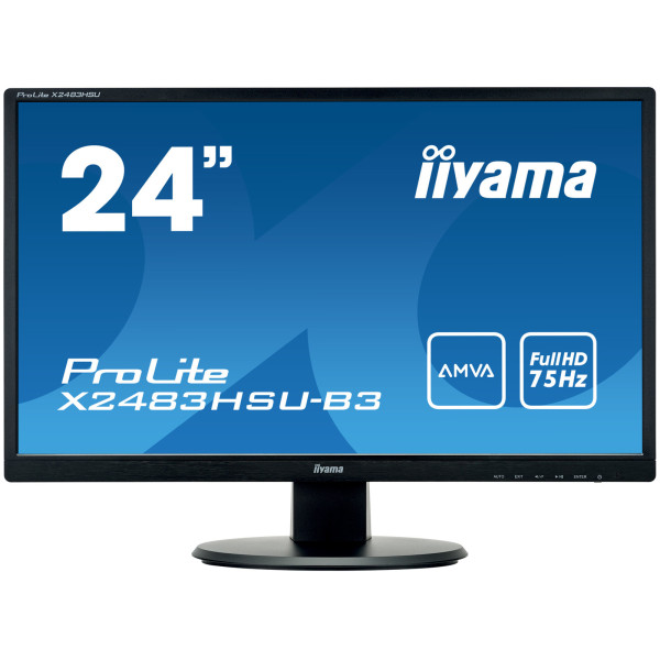 iiyama ProLite X2483HSU-B3 LED display 60,5 cm (23.8") 1920 x 1080 px Full HD Czarny