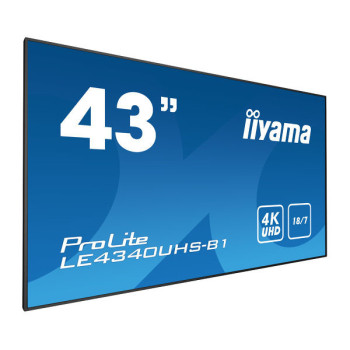 iiyama LE4340UHS-B1 Digital signage display 108 cm (42.5') LED 350 cd m² 4K Ultra HD Czarny Android 18 7