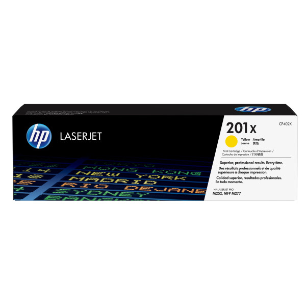 HP 201X oryginalny wkład laserowy o dużej pojemności, żółty HP 201X oryginalny wkład laserowy o dużej pojemności, żółty