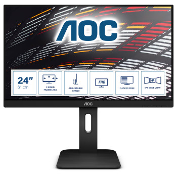 AOC P1 X24P1 monitor komputerowy 61 cm (24") 1920 x 1200 px WUXGA LED Czarny