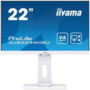 iiyama ProLite XUB2294HSU-W1 LED display 54,6 cm (21.5") 1920 x 1080 px Full HD Czarny, Biały