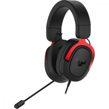 ASUS TUF Gaming H3 Zestaw słuchawkowy Przewodowa Opaska na głowę Czarny, Czerwony