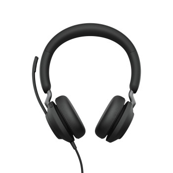 Jabra Evolve2 40, UC Stereo Zestaw słuchawkowy Przewodowa Opaska na głowę Biuro centrum telefoniczne USB Typu-A Bluetooth Czarny