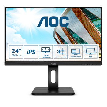 AOC P2 24P2Q LED display 60,5 cm (23.8") 1920 x 1080 px Full HD Czarny