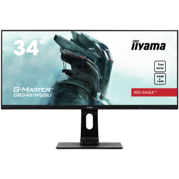 iiyama G-MASTER GB3461WQSU-B1 monitor komputerowy 86,4 cm (34") 3440 x 1440 px UltraWide Quad HD LED Czarny