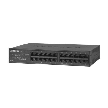 NETGEAR GS324 Nie zarządzany Gigabit Ethernet (10 100 1000) Czarny