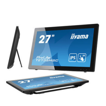 iiyama ProLite T2735MSC-B3 monitor komputerowy 68,6 cm (27") 1920 x 1080 px Full HD LED Ekran dotykowy Czarny
