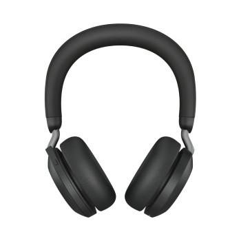 Jabra Evolve2 75 Zestaw słuchawkowy Przewodowy i Bezprzewodowy Opaska na głowę Biuro centrum telefoniczne Bluetooth Podstawka