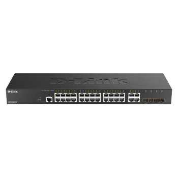 D-Link DGS-2000-28 łącza sieciowe Zarządzany L2 L3 Gigabit Ethernet (10 100 1000) 1U Czarny
