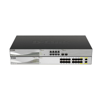 D-Link DXS-1100-16SC łącza sieciowe Zarządzany Czarny