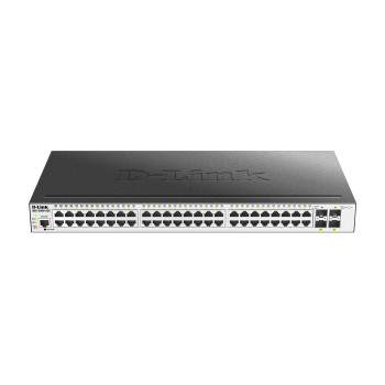 D-Link DGS-3000-52X łącza sieciowe Zarządzany L2 Gigabit Ethernet (10 100 1000) 1U Czarny