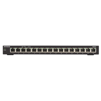 NETGEAR GS316 Nie zarządzany Gigabit Ethernet (10 100 1000) Czarny