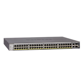 NETGEAR S3300-52X-PoE+ Zarządzany L2 L3 10G Ethernet (100 1000 10000) Obsługa PoE Czarny