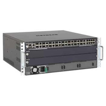 NETGEAR M6100-24X3 Zarządzany L3 Gigabit Ethernet (10 100 1000) 4U Czarny, Szary