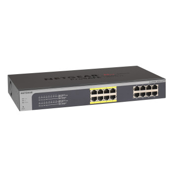 NETGEAR ProSafe Plus JGS516PE Zarządzany L3 Gigabit Ethernet (10 100 1000) Obsługa PoE Czarny
