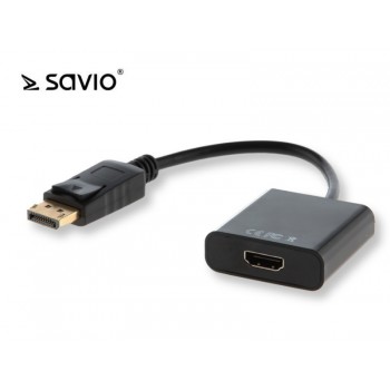 SAVIO CL-55 Adapter Displayport M - HDMI AF, blister