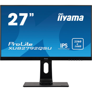 iiyama ProLite XUB2792QSU-B1 LED display 68,6 cm (27") 2560 x 1440 px Quad HD Czarny