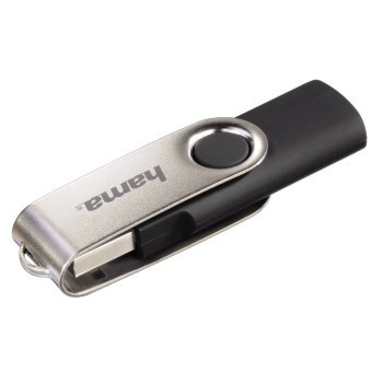 Hama Rotate pamięć USB 64 GB USB Typu-A 2.0 Czarny, Srebrny