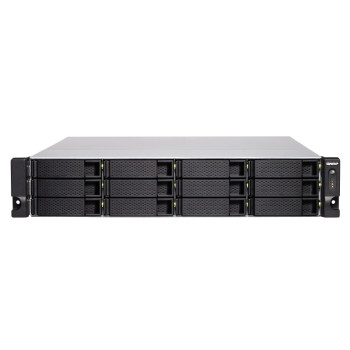 QNAP TVS-1272XU-RP NAS Rack (2U) Przewodowa sieć LAN Czarny i3-8100