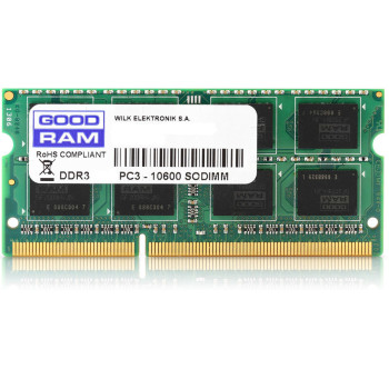 Goodram 2GB PC3-10600 moduł pamięci 1 x 2 GB DDR3 1333 Mhz