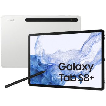 Samsung Galaxy Tab S8+ 5G SM-X806B LTE 128 GB 31,5 cm (12.4") Qualcomm Snapdragon 8 GB Wi-Fi 6 (802.11ax) Android 12 Srebrny