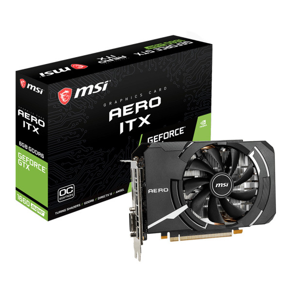 MSI GeForce GTX 1660 SUPER AERO ITX OC NVIDIA 6 GB GDDR6 MSI GeForce GTX 1660 SUPER AERO ITX OC NVIDIA 6 GB GDDR6