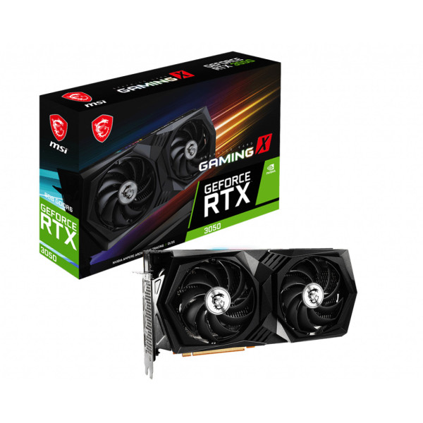 MSI GeForce RTX™ 3050 GAMING X 8G NVIDIA GeForce RTX 3050 8 GB GDDR6 MSI GeForce RTX™ 3050 GAMING X 8G NVIDIA GeForce RTX 3050 8 GB GDDR6