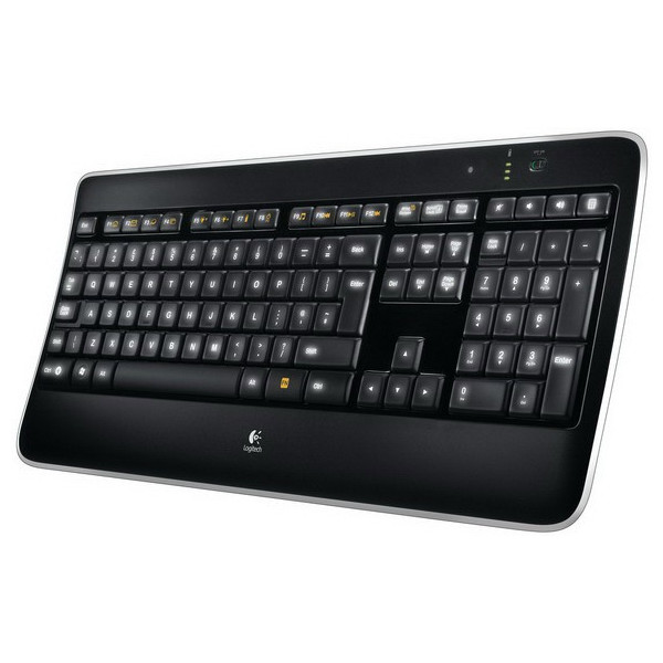 Logitech Wireless Illuminated Keyboard K800 klawiatura RF Wireless QWERTY Angielski Czarny Logitech Wireless Illuminated Keyboard K800 klawiatura RF Wireless QWERTY Angielski Czarny