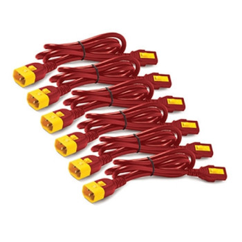 APC AP8704S-WWX340 kabel zasilające Czerwony 1,22 m C13 panel C14 panel