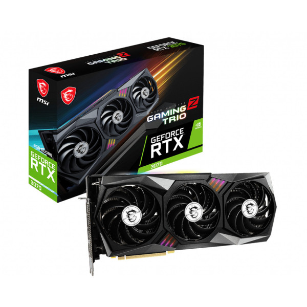 MSI RTX 3070 GAMING Z TRIO 8G LHR karta graficzna NVIDIA GeForce RTX 3070 8 GB GDDR6 MSI RTX 3070 GAMING Z TRIO 8G LHR karta graficzna NVIDIA GeForce RTX 3070 8 GB GDDR6