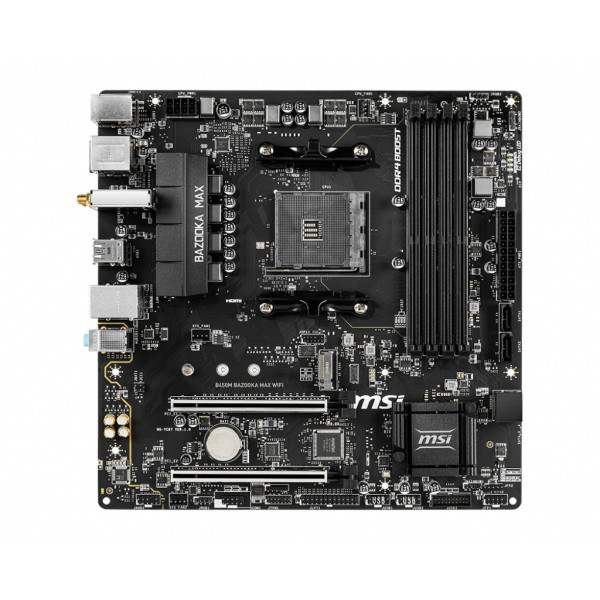 MSI B450M BAZOOKA MAX WIFI płyta główna AMD B450 Socket AM4 micro ATX MSI B450M BAZOOKA MAX WIFI płyta główna AMD B450 Socket AM4 micro ATX