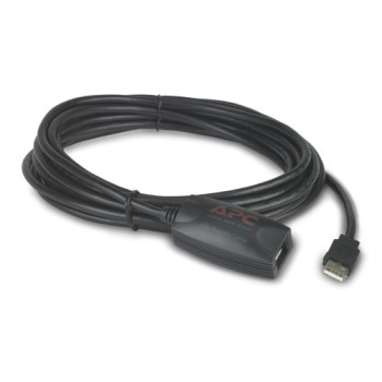 APC NetBotz USB Latching Repeater Cable, Plenum, 5m kabel USB 5,00 m USB A Czarny