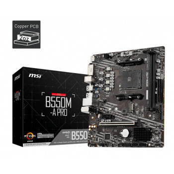 MSI B550M-A PRO płyta główna AMD B550 Socket AM4 micro ATX